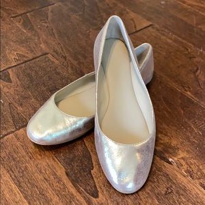 Ann Taylor Metallic Gold Flats 7.5